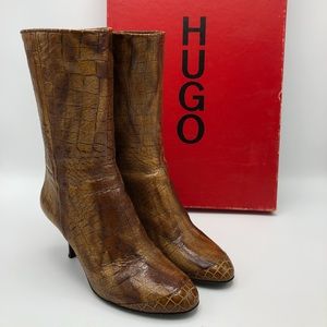 Hugo by Hugo Boss Brandy Embossed Boots